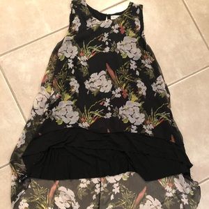 Patrizia Luca floral hi-lo tunic top XL